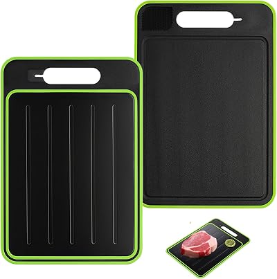 FANGZHE 4 in 1 Defrosting Board, Fast Thaw Tray & Chopping Board