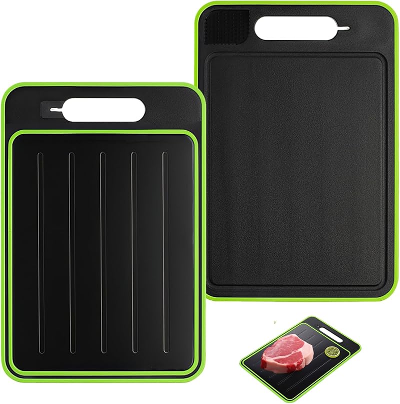 FANGZHE 4 in 1 Defrosting Board, Fast Thaw Tray & Chopping Board
