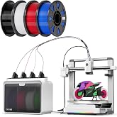 Creality SPARKX i7 Combo 3D Printer Bundle with Ender PETG 3D Printer Filament 1.75mm 4KG（Black+White+Blue+Red）