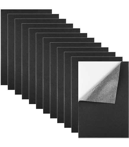 12 Hojas De Fieltro Autoadhesivo De 20x30cm (naranja): No Necesita Pegamento, Corta Fácil, Ideal Para Manualidades, Forrar Cajones Y DIY