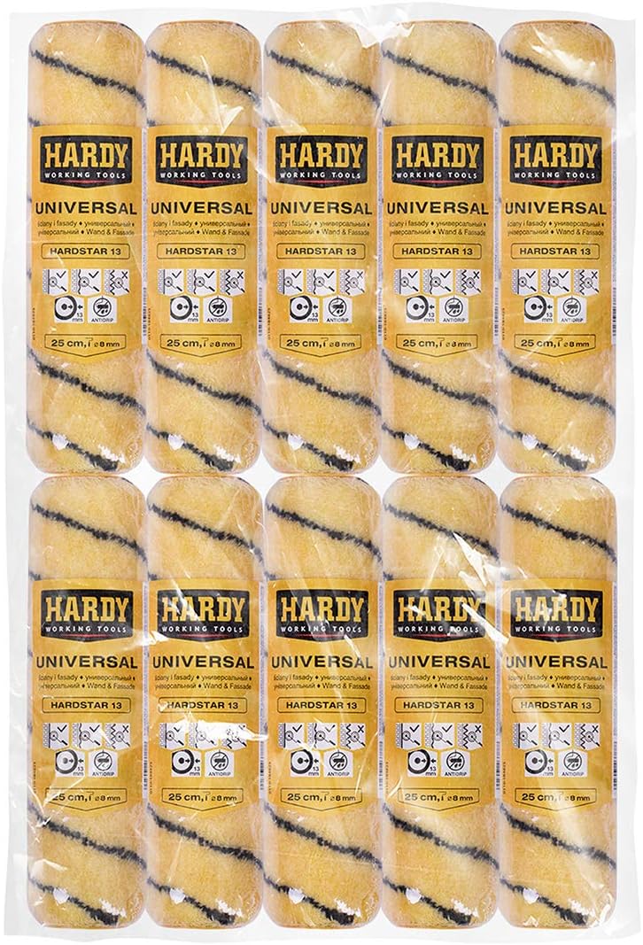 HARDY WORKING TOOLS Hardstar Paint Rollers 13 Pack of 10 A0180-517000 Yellow 25 s 4.8 cm, 1 count (Pack of 10) - Image 3