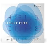 D'Addario Helicore Hybrid Bass Single A String, 3/4 Scale, Medium Tension