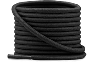 YFINE Round Waxed Dress Shoes Shoelaces Boots Shoe Laces (2 Pair)