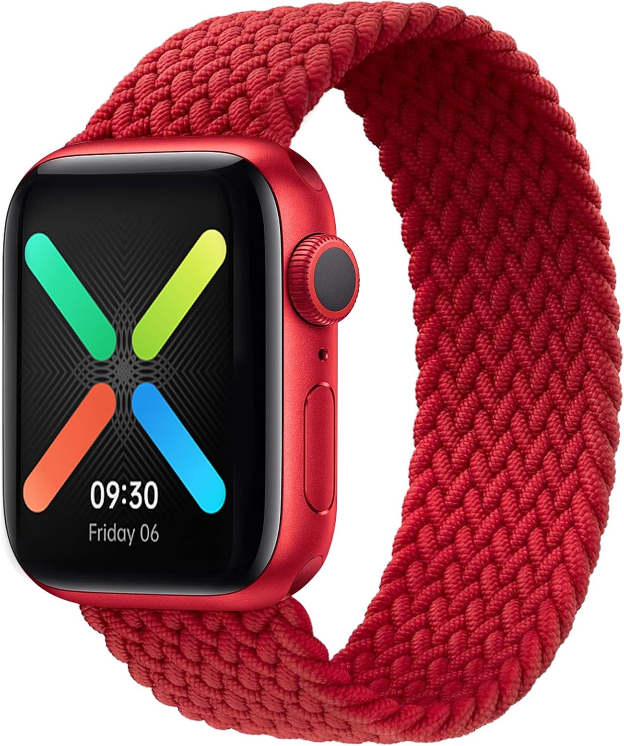 ENJINER Braided Solo Loop Elastic Strap Compatible for Apple Watch Band 38mm 40mm 42mm 44mm, Stretchy Sports Women Men Wristband with no Clasps or Buckles Compatible for iWatch Series 6/SE/5/4/3/2/1