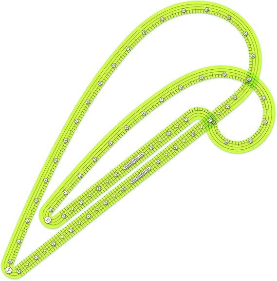amazoncom 12 inch 5 in french curve ruler set large and small