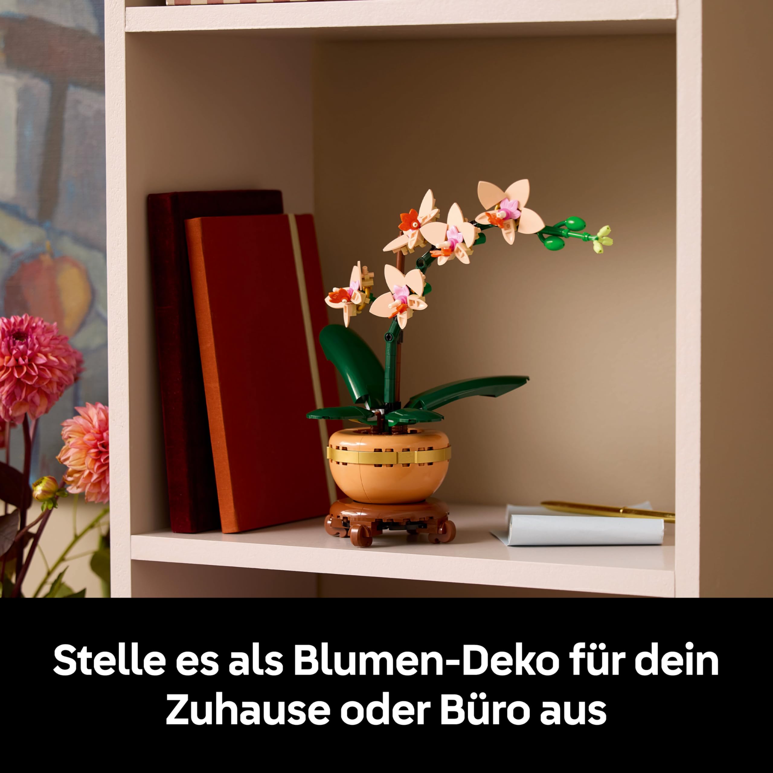 LEGO Botanicals Mini-Orchidee - Set mit Kunstblumen für Erwachsene - Zimmerpflanze mit Blumentopf im Terrakotta-Stil - DIY Geschenkidee zum Geburtstag - 10343 6