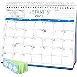 BHR Desk Wall Calendar 2023-2024,Monthly Desk Calendar from January 2023-June 2024,10"×8" Standing Flip Desktop Calendar with