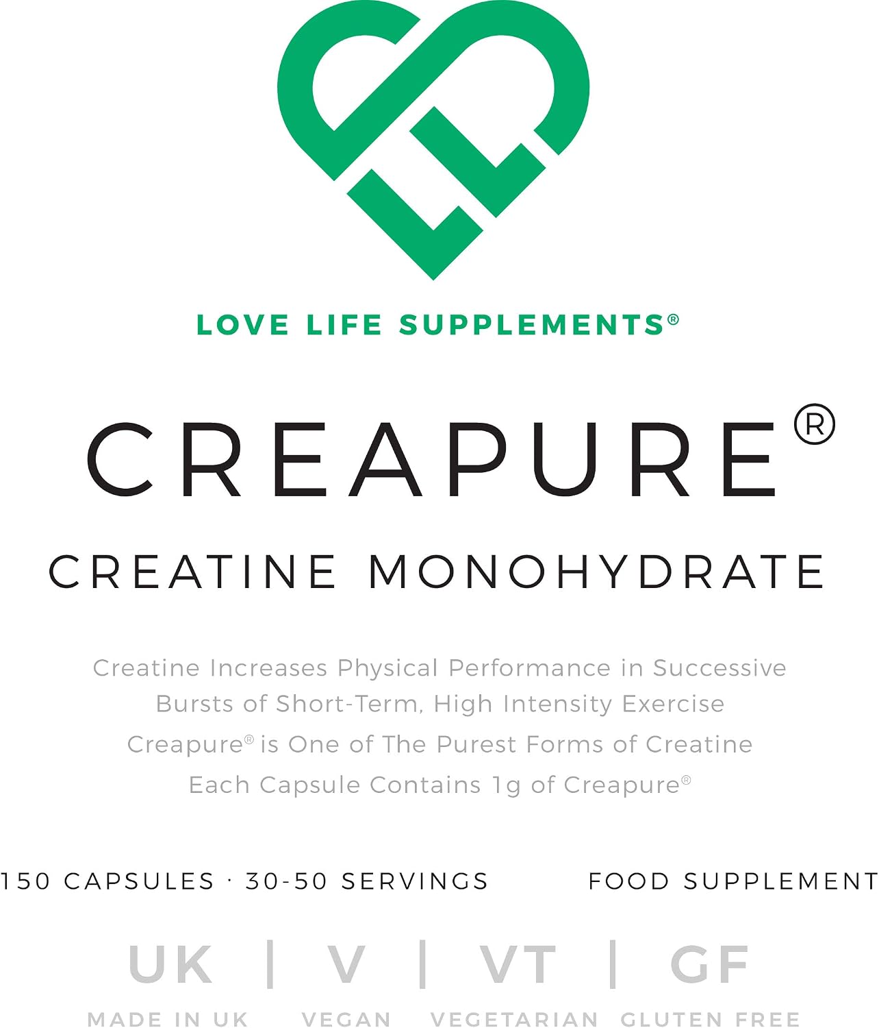 Creapure® Creatine Monohydrate Capsules (1 Gram per Capsule), 150 count (Pack of 1) - Image 4