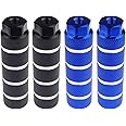 Zelerdo 2 Pairs Aluminum Alloy Bike Pegs for Mountain Bike Cycling Rear Stunt Pegs Fit 3/8 inch Axles