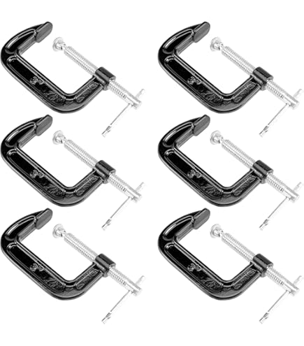 WEN CLC322 Heavy-Duty Cast Iron C-Clamps With 3-Inch Jaw Opening And 2-Inch Throat, 2 Pack