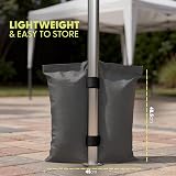 KEPLIN Gazebo Sandbag Weights 4pk Heavy Duty Canopy Tent Anchors Velcro Strap view 2