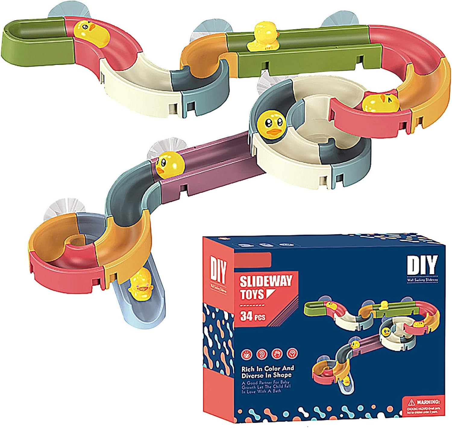 MARTYUP DIY Assembling Orbital Ball Slide, Children can Assemble by