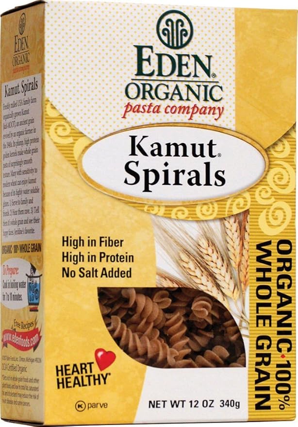 Eden Foods Organic Whole Kamut Spirals ( 6x12 OZ) Grains