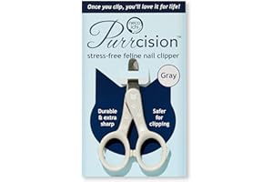 NECOICHI Purrcision Feline Nail Clippers(Basic, Gray)