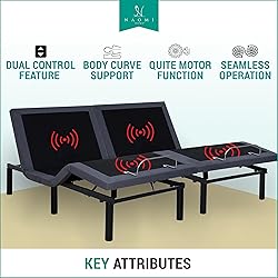 Naomi Home Idealbase Split King Adjustable Bed