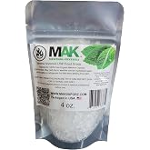 Mak Menthol Crystal 4 oz - Pure Organic 100% Natural - Menthol Crystals from Mint Crystal Mints Mentha Arvensis - Comes in Resealable Standup Bag for Long-Lasting Freshness