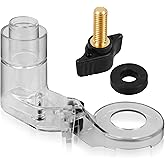 DNP616 Plunge Base Router Dust Collection Adapter for DE-Walt DWP611 | Compact Plunge Base Router Dust Extractor Adapter,Fits Standard Vacuums for Woodworking Shop Dust Control