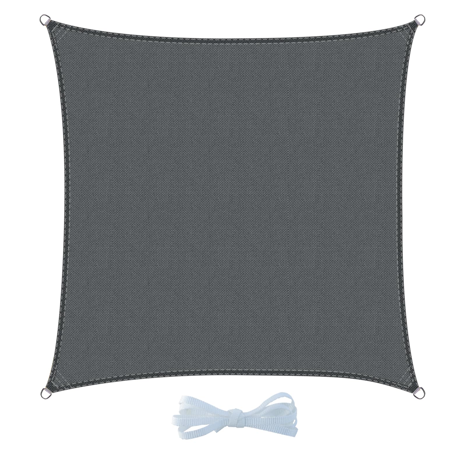 Cool Area Sun Shade Sail 4x4m Water Resistant, suitable for gardens, terraces and other outdoor, Charcoal