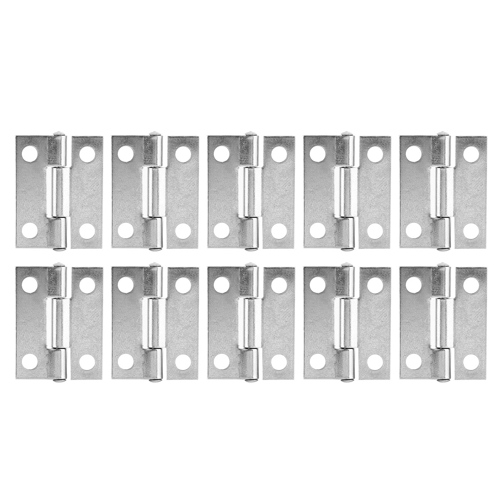 10Pcs Door Hinges, 25mm 304 Stainless Steel Door Hinge for Furniture Business Machines Locking Device