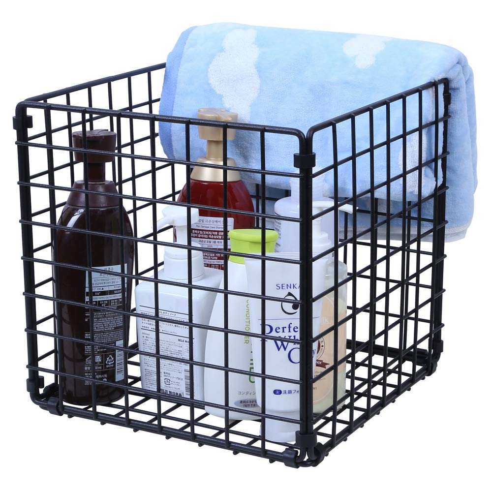 Buy OROPY Wire Storage Basket Foldable Metal Basket Organizer Black