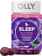 OLLY Sleep Support Gummy Supplement,* 3 mg Melatonin, L-Theanine - 70 Count | Sleep Support, 3mg Melatonin, L-Theanine & Bota