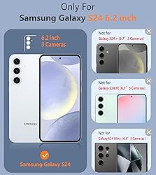 FNTCASE for Samsung Galaxy S24 Case: Dual Layer