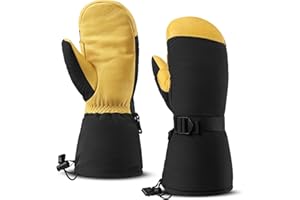 OZERO Winter Gloves Snow Mittens Thermal for Shoveling Snowboarding Snowmobiling Skiing for Men Women