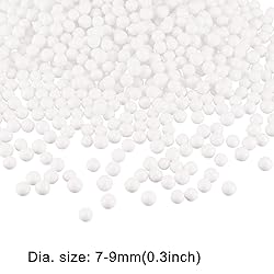 uxcell 1 Pack 0.3" White Polystyrene Foam Ball