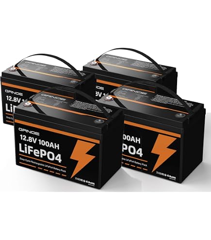 Amazon.com: 3 Pack 12V 100Ah LiFePO4 Lithium Battery with 100A BMS Amazon.com: 3 Pack 12V 100Ah LiFePO4 Lithium Battery with 100A BMS