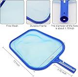 Kungfu Mall Pool Skimmer Net Set with Brush Scrubber Pad and Glove view 2