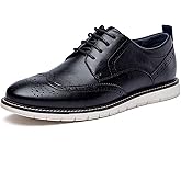 Men's Casual Oxfords Plain Toe Business Formal Dress Shoes Brown Black