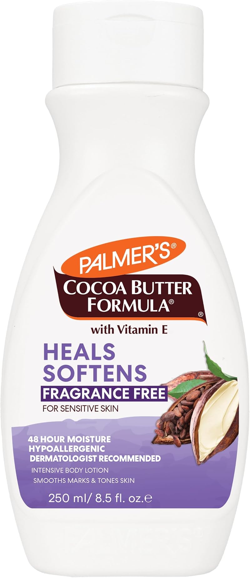 Palmers Cocoa Butter Fragrance Free Moisturizing Lotion 250ml Sensitive Skin