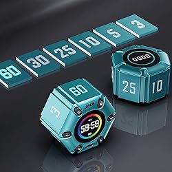 Pomodoro Timer, Magnetic Visual Timer with Flip