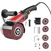 VEVOR Burnishing Polishing Machine, 1200W 6 Variable Speed Surface Conditioning Tool, Handheld Electric Metal Burnishing Mach