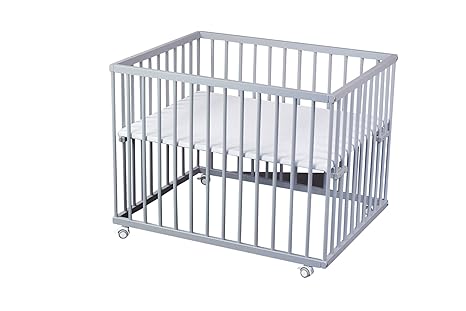 Laufgitter grau 75x100 Buche mit stufenloser Höhenverstellung - Modell 2019