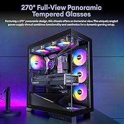 Okinos Aqua 9, ATX PC Case, 5 × 120mm ARGB PWM Fan