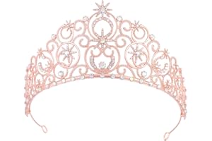 FELTENT Tiaras and Crowns for Women Glinda Bubble Crown Crystal Queen Crown princess headbands for Wedding Prom Birthday Halloween Christmas Party Costume