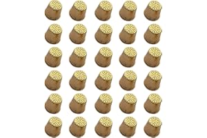 LGEGE 30 PCs Gold Toned Vintage DIY Crafts Metal Sewing Thimbles Finger Thimble Protector Shield