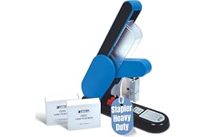 Heavy Duty Modern Stapler, Effortless Lever, 190 Sheet Capacity, 2,000 Heavy Duty Staples Included, Desk Stapler, Large Commercial Office Stapler, by Better Office Products