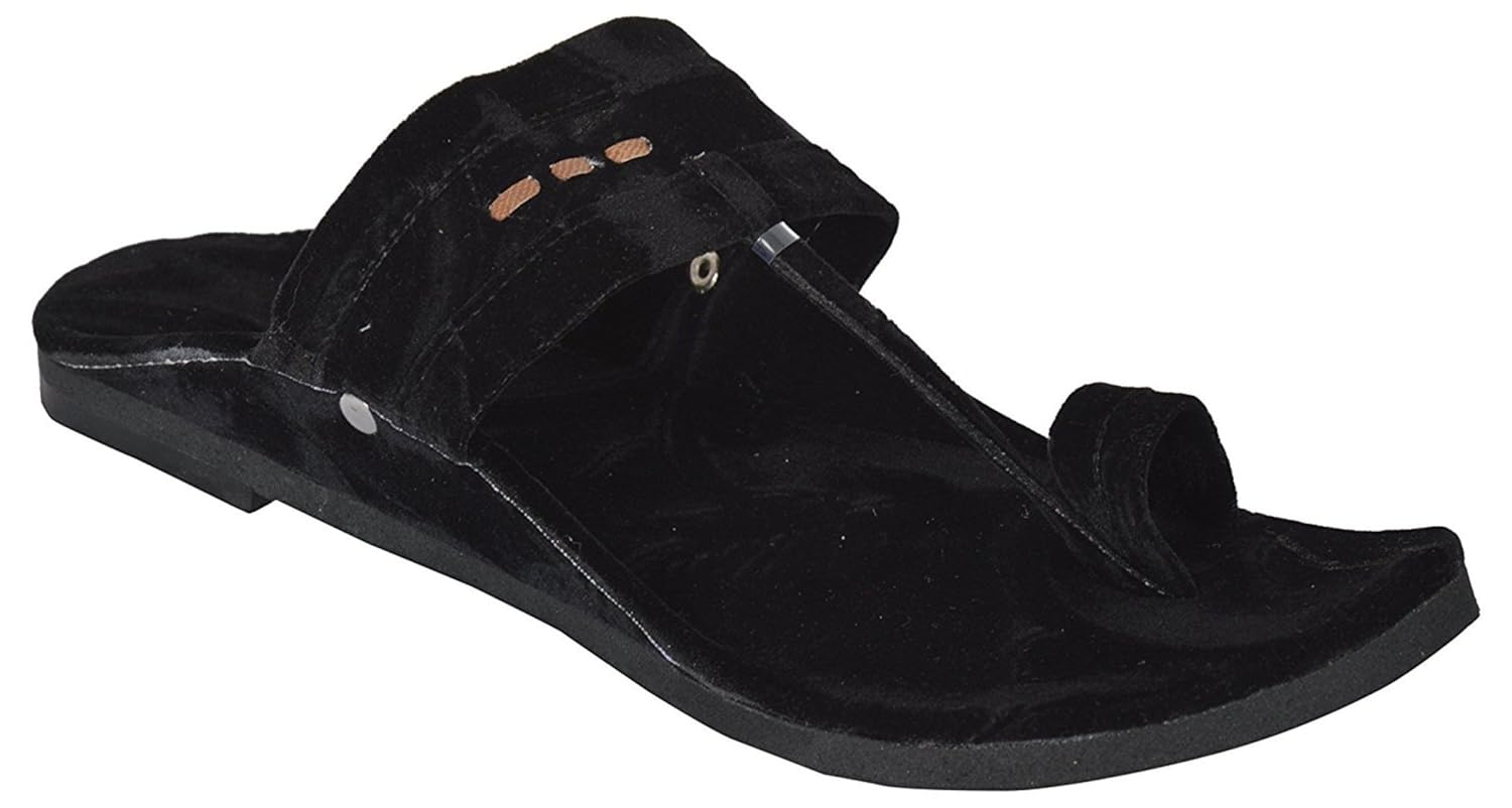 kolhapuri slipper black