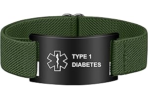 PMORMYY Medical Alert Bracelet for Women Men, Adjustable Medical Alert ID Wristband for Diabetic D.N.R Pacemaker Epilepsy