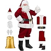 VeMee Santa Claus Costume For Men,Santa Suit,Santa Costume,Santa Suit Adults Men,Santa Outfit