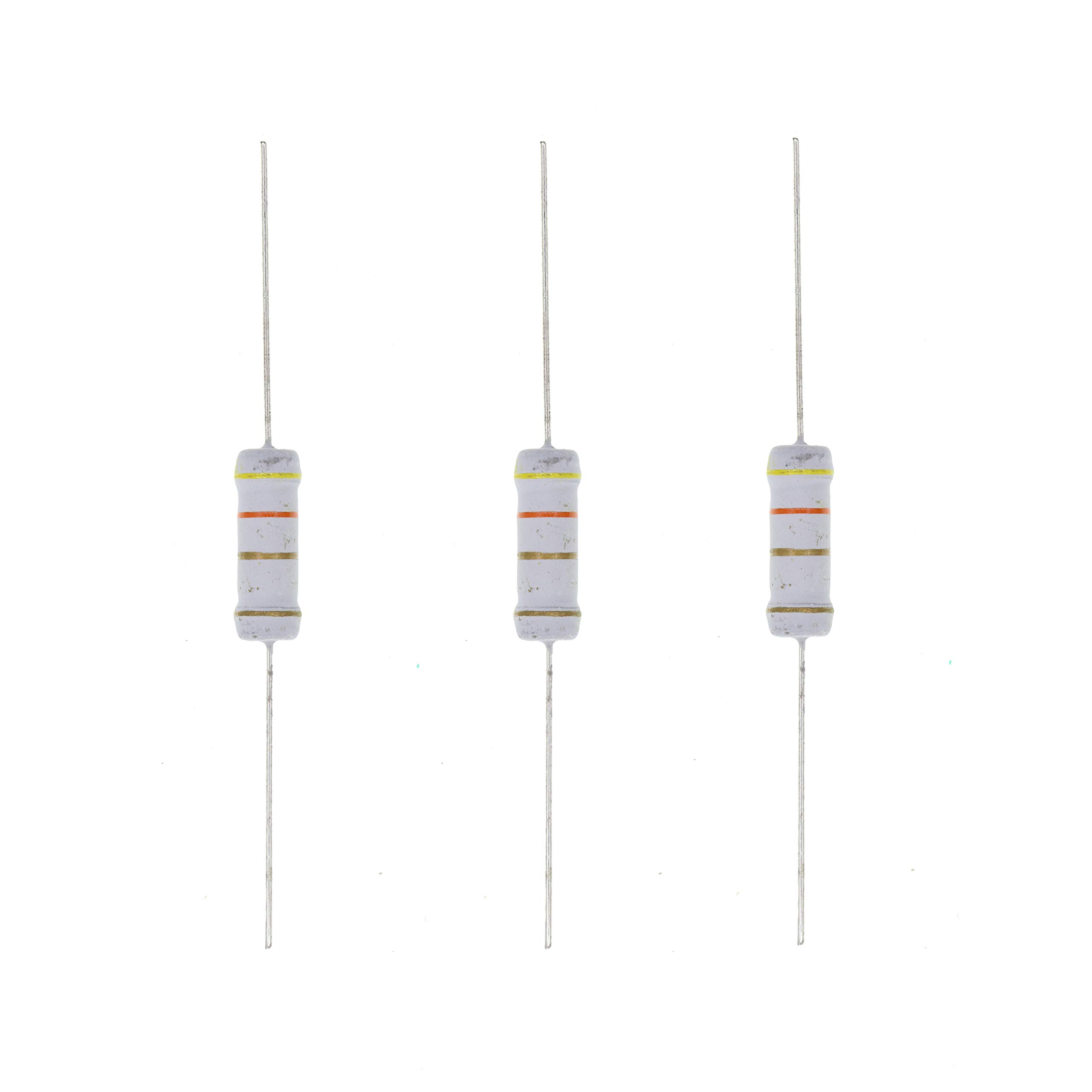 HUABAN 20PCS 3W 3 Watts 4R3 4.3 Ohm 5% Metal Oxide Film Resistor