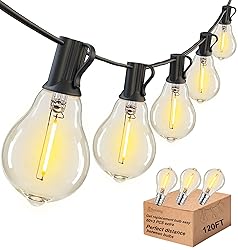 DAMAING Outdoor String Lights 120FT Waterproof