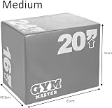 GYM MASTER High Density Foam Plyo Jump Box 16 x 20 x 24 inches view 6