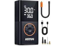 AstroAI L7 Tire Inflator Portable Air Compressor Cordless Bike Pump with Digital Dual Values Display, 150 PSI Car Tires Pump 