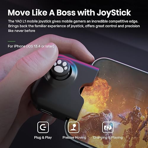 IFYOO Yao L1 PRO Mobile Game Controller Joystick for iPhone (iOS