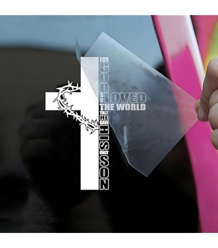 thumbnail image 2 of 2019 15.2CM*8.3CM Christian Vinyl Car Window Sticker Decal Cute Jesus... 2 of 13