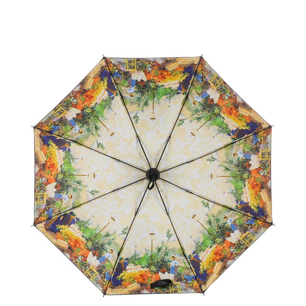 Comeyang Mini sombrilla, Paraguas de Viaje portátil, protección UV ...