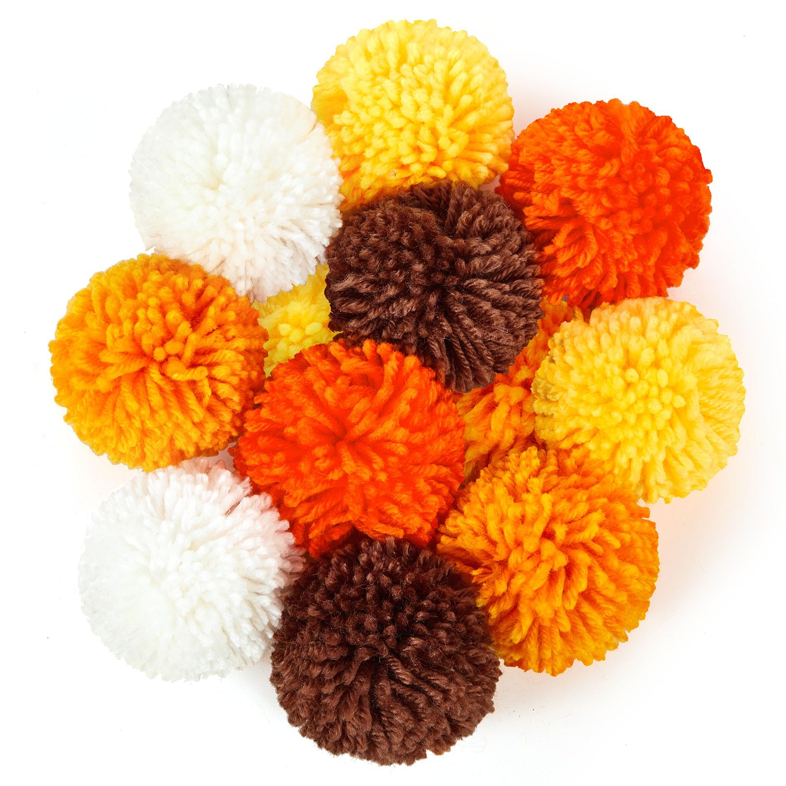 Photo 1 of ***(MISSING PARTS)***Gemscream 50 Pcs 3 Inch Christmas Yarn Pom Poms for Crafts Large Fuzzy Pompoms Big Pom Balls for DIY Hats Xmas Thanksgiving Fall Party Hanging Ornaments Home Decor (Fall Orange)